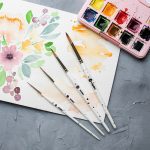 Loose watercolor brush set blobs of KUM x Frau Hölle